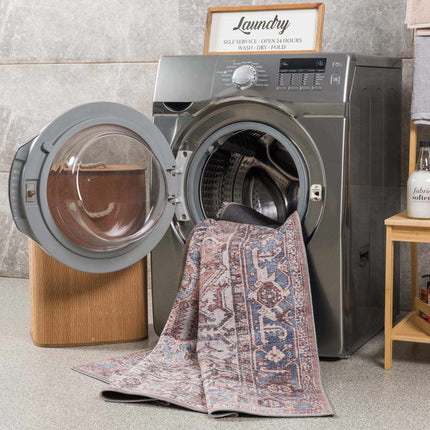 Viho Vintage Flat Pile Washable Rug - Clearance Rugs TriadCommerceInc