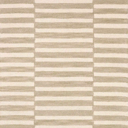 Idaho Broken-Striped Beige Area Rug | Our PNW Home X Livabliss Rugs TriadCommerceInc
