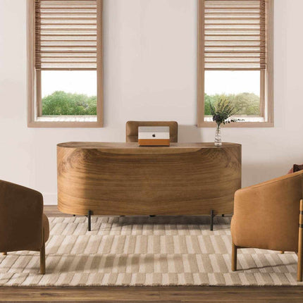Idaho Broken-Striped Beige Area Rug | Our PNW Home X Livabliss Rugs TriadCommerceInc