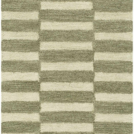 Idaho Broken-Striped Green Area Rug | Our PNW Home X Livabliss Rugs TriadCommerceInc