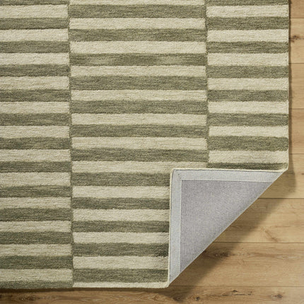 Idaho Broken-Striped Green Area Rug | Our PNW Home X Livabliss Rugs TriadCommerceInc