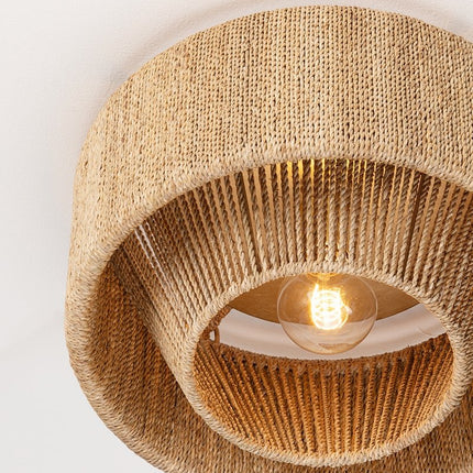 Cam Rattan Flush Mount Light Home Decor > Lighting > Ceiling Lights > Flush Mount Ceiling Lights TriadCommerceInc
