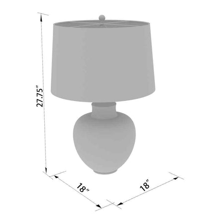 Durres Traditional White Table Lamp Lighting TriadCommerceInc