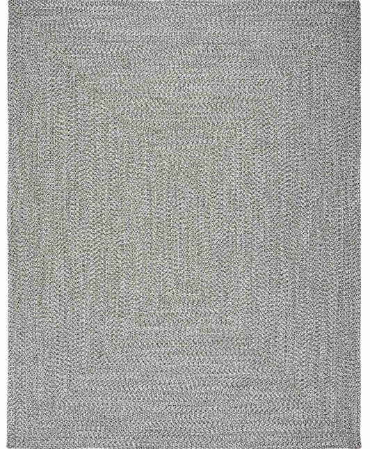 Cream Charcoal Braided Faux Jute Rug Rugs TriadCommerceInc