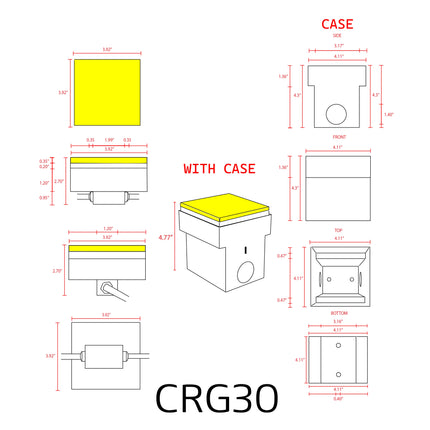 CRG30 In Ground RGB Brick Paver Outdoor Light Brick Light TriadCommerceInc