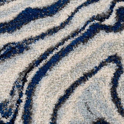 Glendon Cream Blue Marble Rug Rugs TriadCommerceInc 2' x 3' Rectangle