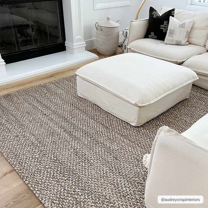 Caspar Hand Woven Natural Jute Rug Rugs TriadCommerceInc