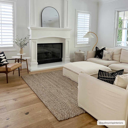 Caspar Hand Woven Natural Jute Rug Rugs TriadCommerceInc