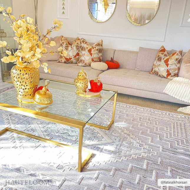 Alya 3D Saxony Rug with Fringes - Clearance Rugs TriadCommerceInc