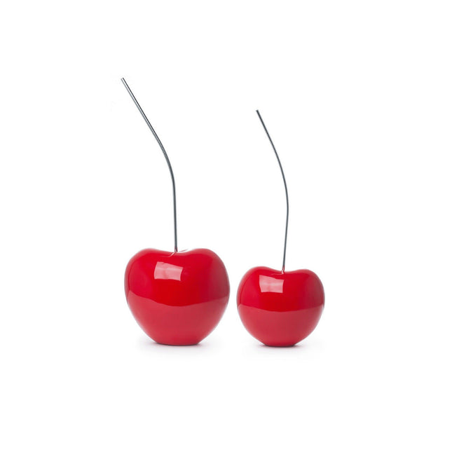 Cherry Decor // Set of two Medium & Small, Bright Red Sculpture TriadCommerceInc   