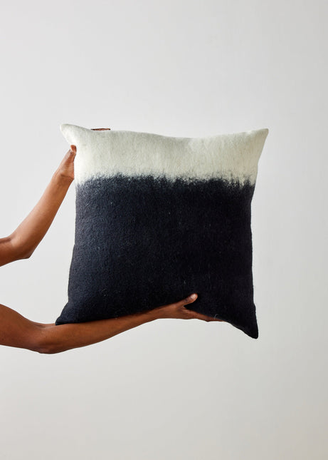 Eclipse Dip-Dyed Organic Wool Throw Pillow Pillows TriadCommerceInc
