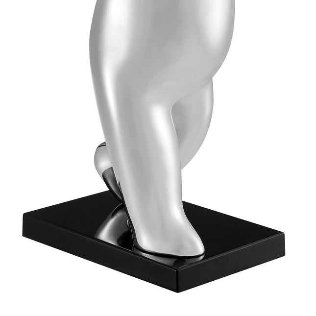 Chrome Bunny Blue Balloon Sculpture TriadCommerceInc   