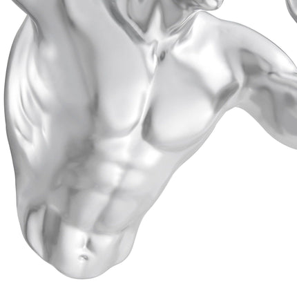 Chrome Wall Runner 13" Man Sculpture Sculpture TriadCommerceInc   