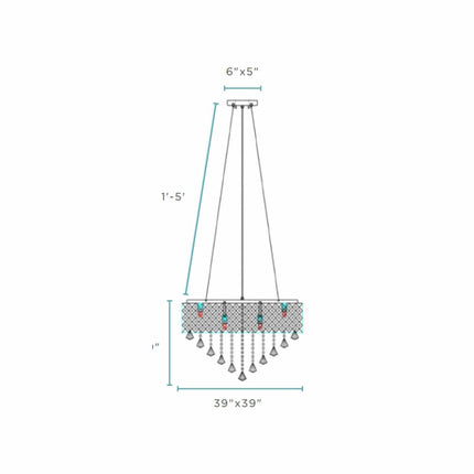 Cinderella Crystal Round Chandelier Elegant Lighting Fixture Home Decor > Lighting > Ceiling Lights > Chandelier TriadCommerceInc