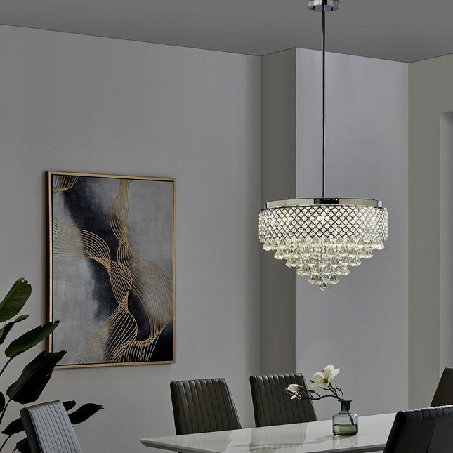 Cinderella Crystal Round Chandelier // 12 Light Chandeliers TriadCommerceInc   