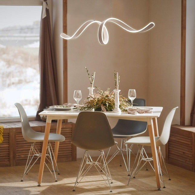 Copenhagen LED Chandelier // White Chandeliers TriadCommerceInc   