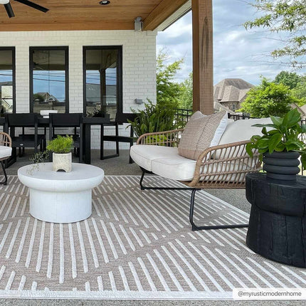 Anah Cream Outdoor Rug Rugs TriadCommerceInc