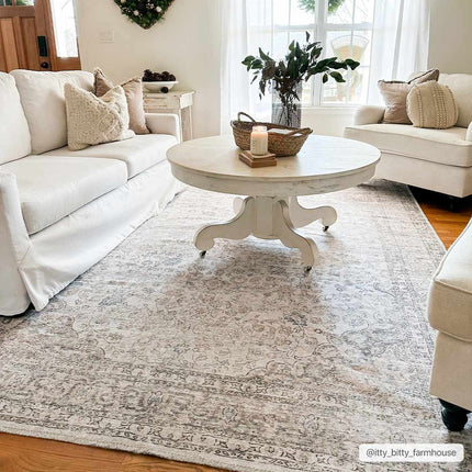Cream Holi-2301 Washable Area Rug Rugs TriadCommerceInc