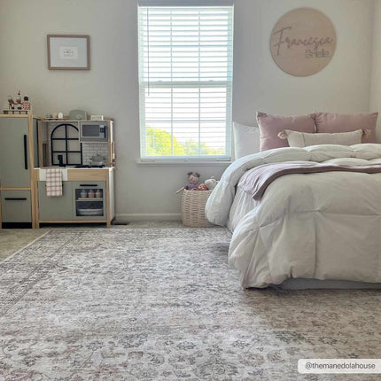 Cream Holi-2301 Washable Area Rug Rugs TriadCommerceInc