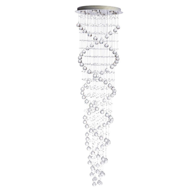 Crystal Chandelier Double Helix// 7 Light, 73" Hanging Length Chandeliers TriadCommerceInc   