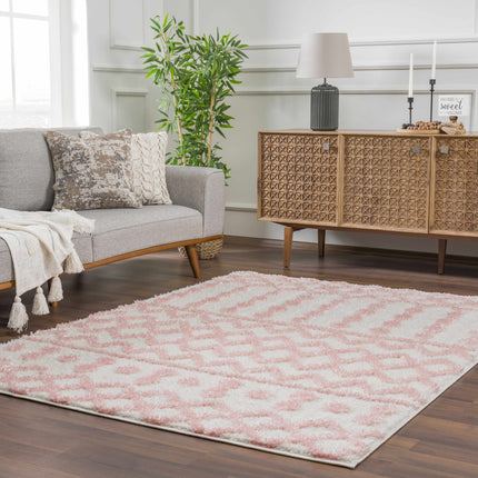 Darva Pink Plush Area Carpet Rugs TriadCommerceInc 5'3" x 7' Rectangle