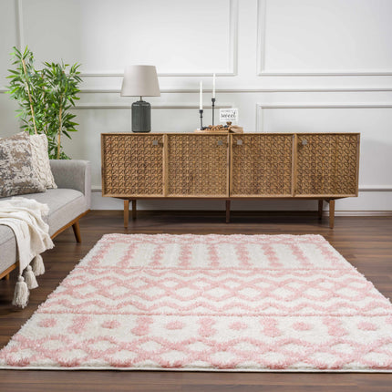 Darva Pink Plush Area Carpet Rugs TriadCommerceInc