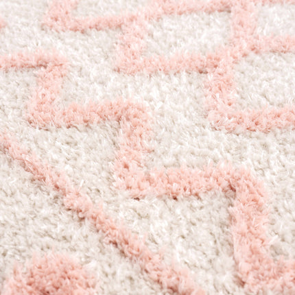 Darva Pink Plush Area Carpet Rugs TriadCommerceInc