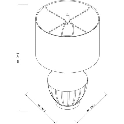 Waidring Traditional Table Lamp Lighting TriadCommerceInc