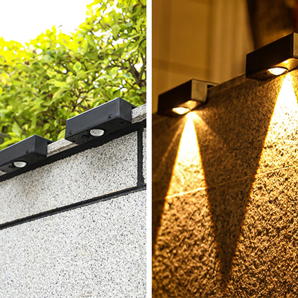 2-Pack Solar Powered Oudoor Landscape Wall Lights Wall Lighting TriadCommerceInc