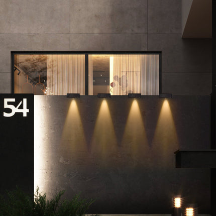 2-Pack Solar Powered Oudoor Landscape Wall Lights Wall Lighting TriadCommerceInc