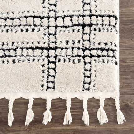 Ryuu Black & White Area Rug Rugs TriadCommerceInc