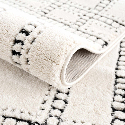 Ryuu Black & White Area Rug Rugs TriadCommerceInc