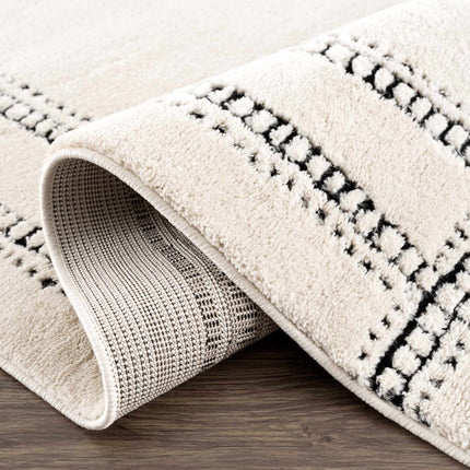Ryuu Black & White Area Rug Rugs TriadCommerceInc
