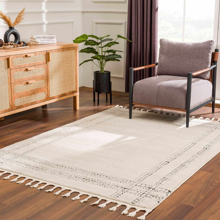 Ryuu Black & White Area Rug Rugs TriadCommerceInc