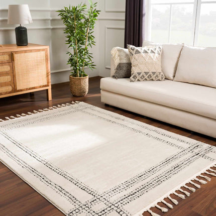 Ryuu Black & White Area Rug Rugs TriadCommerceInc