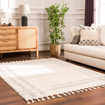 Ryuu Black & White Area Rug Rugs TriadCommerceInc