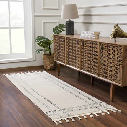 Ryuu Black & White Area Rug Rugs TriadCommerceInc
