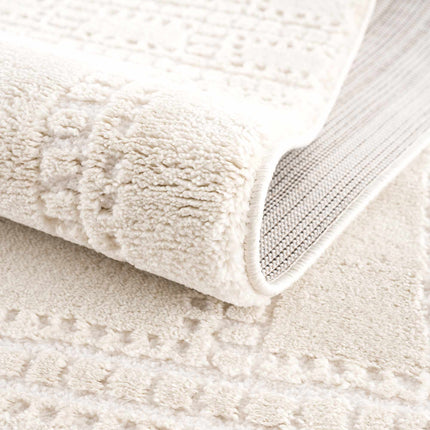Ryuu Ivory Carved Area Rug Rugs TriadCommerceInc