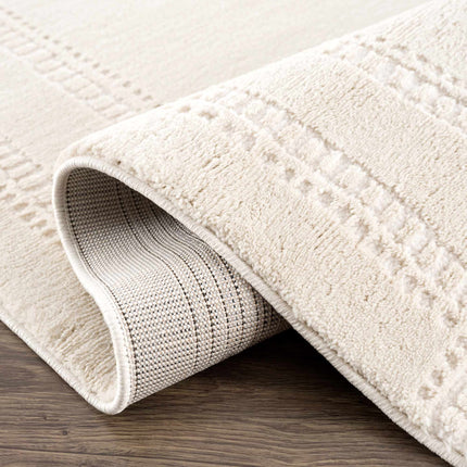 Ryuu Ivory Carved Area Rug Rugs TriadCommerceInc
