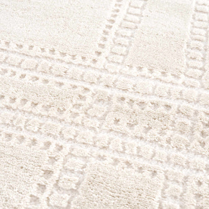Ryuu Ivory Carved Area Rug Rugs TriadCommerceInc