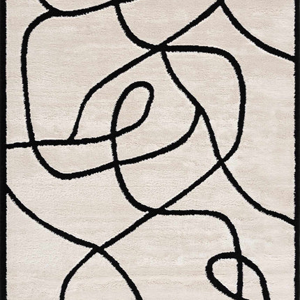 Azana Black & White Area Rug Rugs TriadCommerceInc