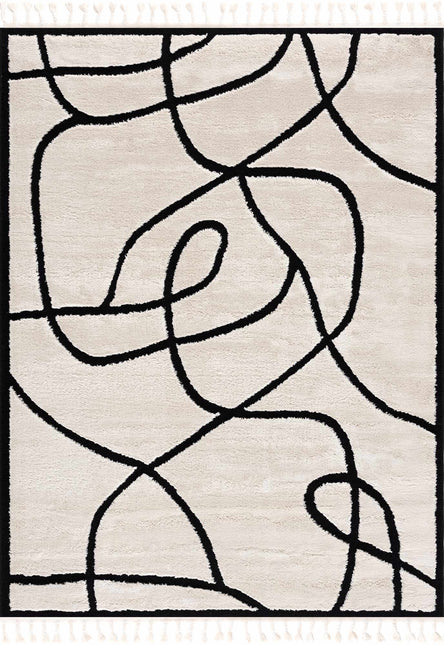 Azana Black & White Area Rug Rugs TriadCommerceInc