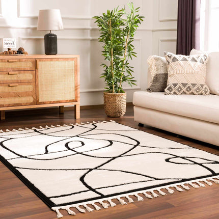 Azana Black & White Area Rug Rugs TriadCommerceInc