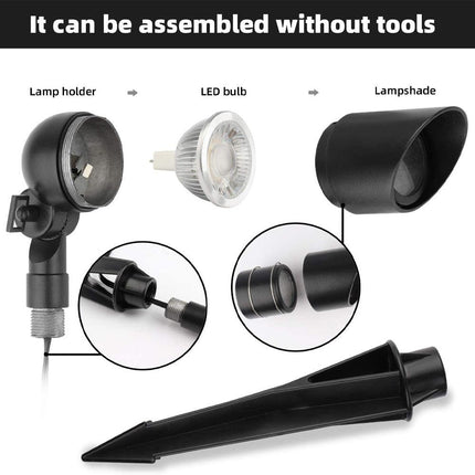 LED Outdoor Landscape Spotlight Black Brown Spot Light TriadCommerceInc