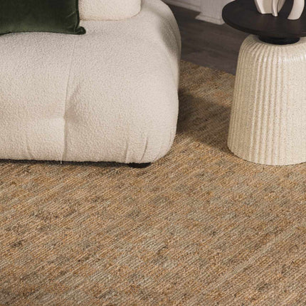 Lonut Checkered Jute Area Rug - Promo Rugs TriadCommerceInc