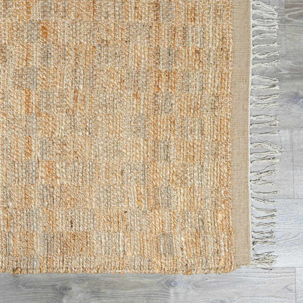 Lonut Checkered Jute Area Rug - Promo Rugs TriadCommerceInc
