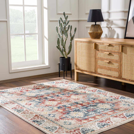 Bindi Blue & Rose Area Rug - Clearance Rugs TriadCommerceInc