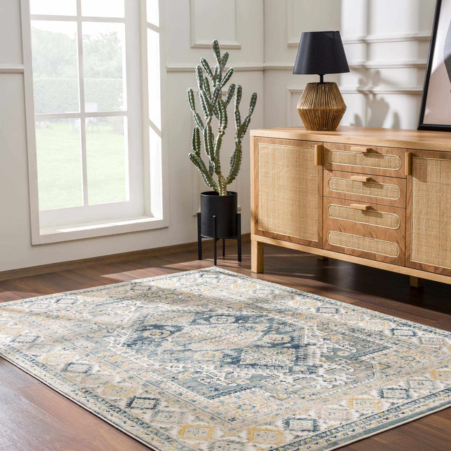 Brend Blue Medallion Area Rug - Clearance Rugs TriadCommerceInc
