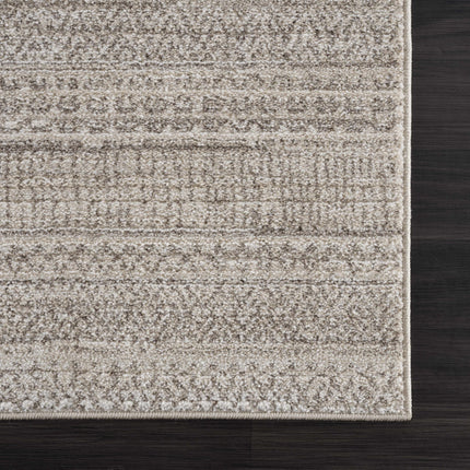 Nate Beige Tribal High Pile Carpet Rugs TriadCommerceInc