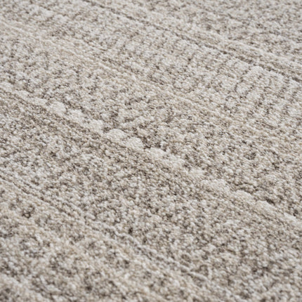 Nate Beige Tribal High Pile Carpet Rugs TriadCommerceInc